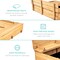 Best Choice Products 47x47-Inch Kids Wooden Outdoor Sandbox w/ 2 Foldable Bench Seats, Sand Protection, Liner